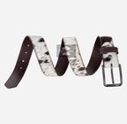 Men’s Genuine Hair-On Cowhide Leather Belt