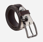 Men’s Genuine Hair-On Cowhide Leather Belt