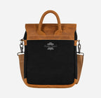 Minimalist Corssbody Bag Canvas Leather Detailing with Ipad Sleeve