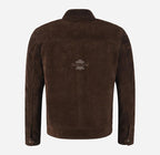 KAEL Men's Roasted Brown Classic Collared Suede Jacket