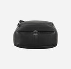 Unisex Black Leather Backpack Laptop Shoulder Bag