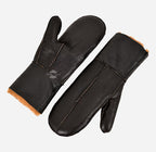 B3 Sheepskin Mitten Gloves Thick Real Shearling Leather Winter Gloves