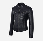 SPEED Women's Leather Racer Jacket