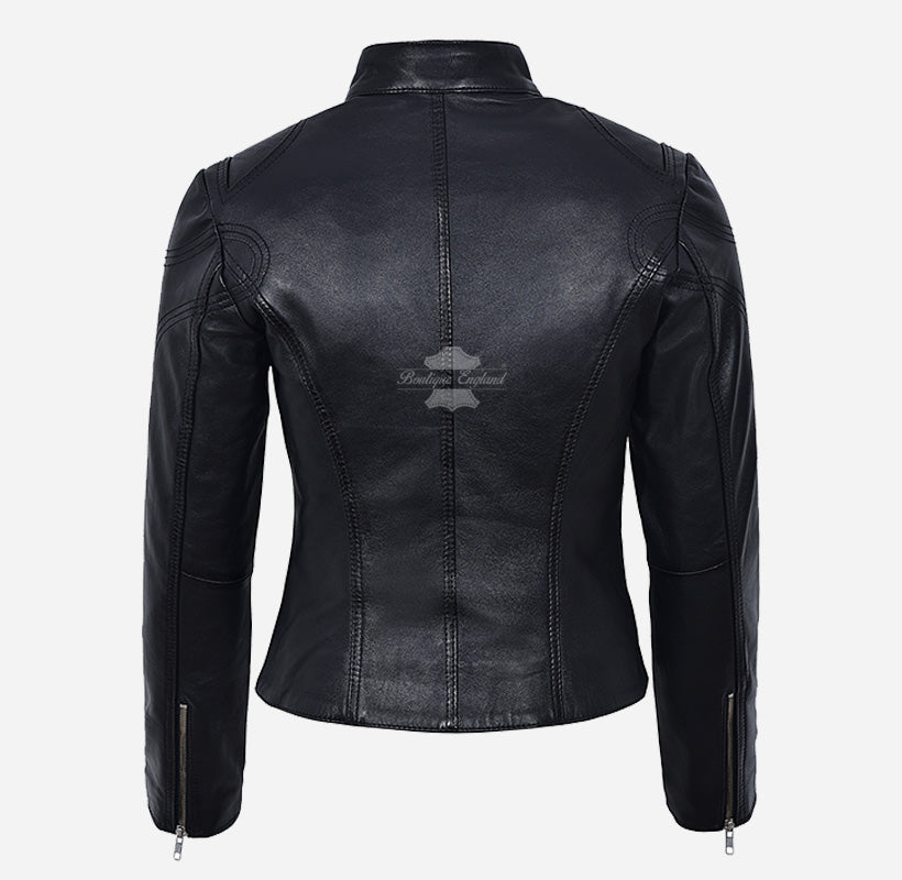 SPEED Women's Leather Racer Jacket