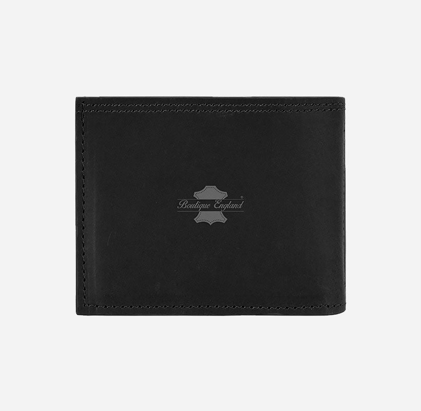 Mens Leather Wallet Bifold Classic Vintage Leather Wallet