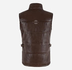 AVERY WOMEN'S QUILTED LEATHER GILET Sleeveless Jacket Waistcoat
