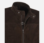 KREED Men’s Racer Style Premium Goat Suede Jacket