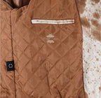 QUAZA Men's Cowhide Leather Fur Jacket Tan