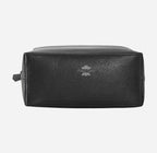 Large Leather Toiletry Bag Black