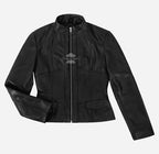 ELDRID Women’s Quilted Leather Biker Jacket