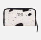 Women's Hair on Hide Leather Clutch Wallet Purse