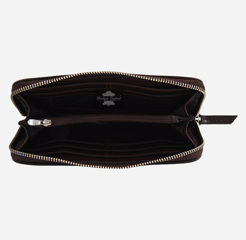 Women's Hair on Hide Leather Clutch Wallet Purse