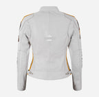 SIZMA Mode Women Leather Biker Jacket Racer Style Jacket