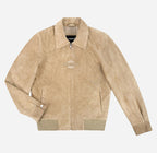 BEDA Women’s Premium Goat Suede Bomber Jacket