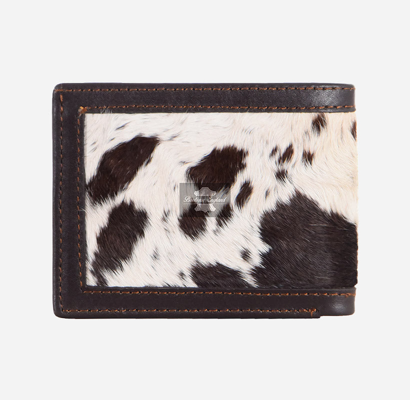 Genuine Hair on Hide Bifold Leather Wallet
