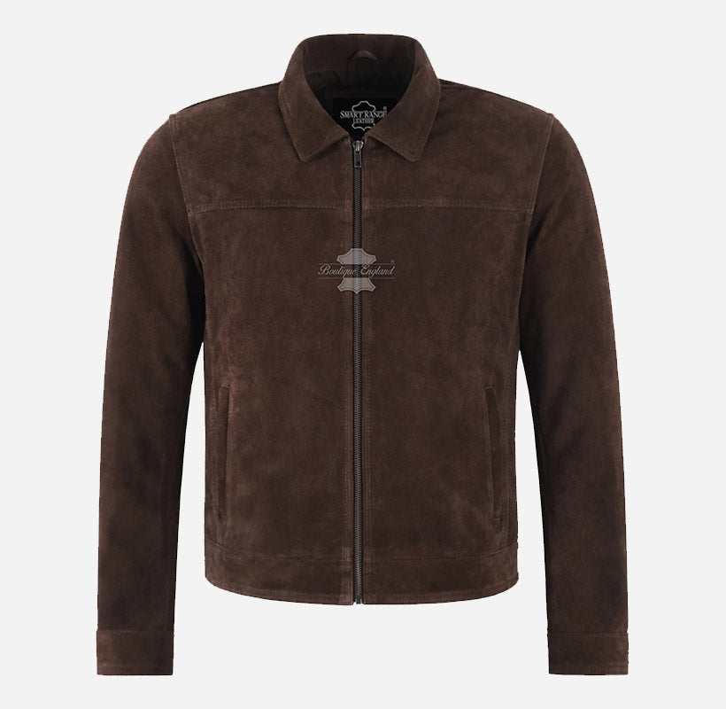BROOKS Men's Suede Collared Jacket
