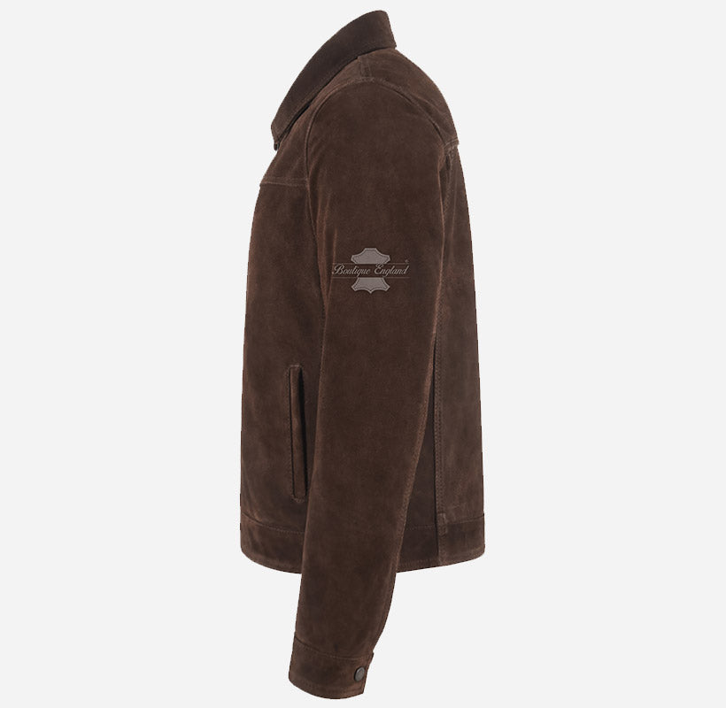 BROOKS Men's Suede Collared Jacket