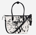 Women’s Hair-On Cowhide Leather Tote Bag