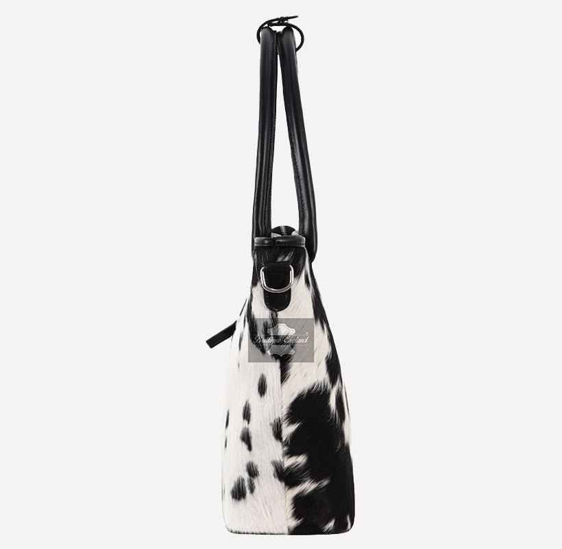 Women’s Hair-On Cowhide Leather Tote Bag