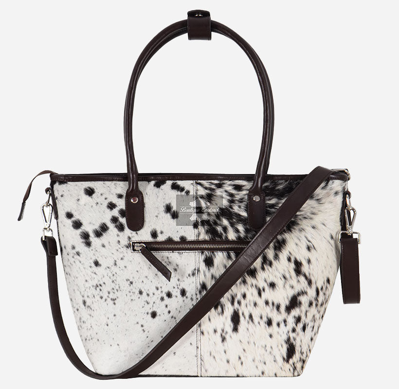 Women’s Hair-On Cowhide Leather Tote Bag