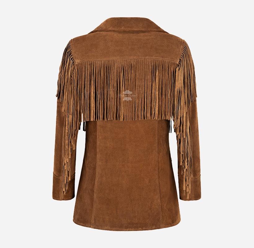BONNIE Women's Western Fringe Suede Jacket