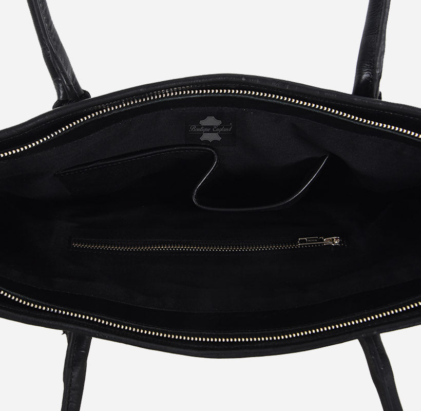 Women’s Hair-On Cowhide Leather Tote Bag