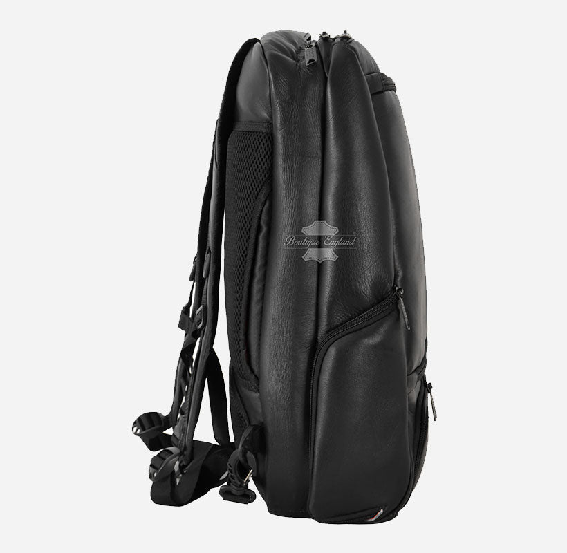 Leather Backpack for Men - Laptop Bag with Large Capacity