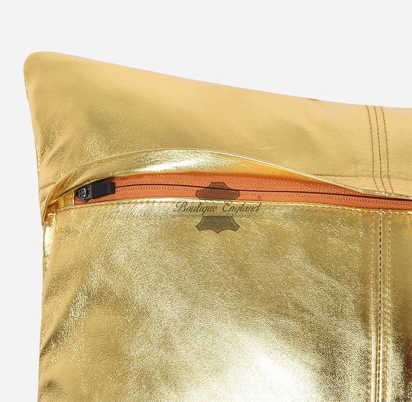 Leather Cushion Covers Pillow Case Home Bed Soft Square Size 16" X 16"