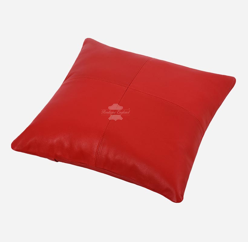 Leather Cushion Covers Pillow Case Home Bed Soft Square Size 16" X 16"