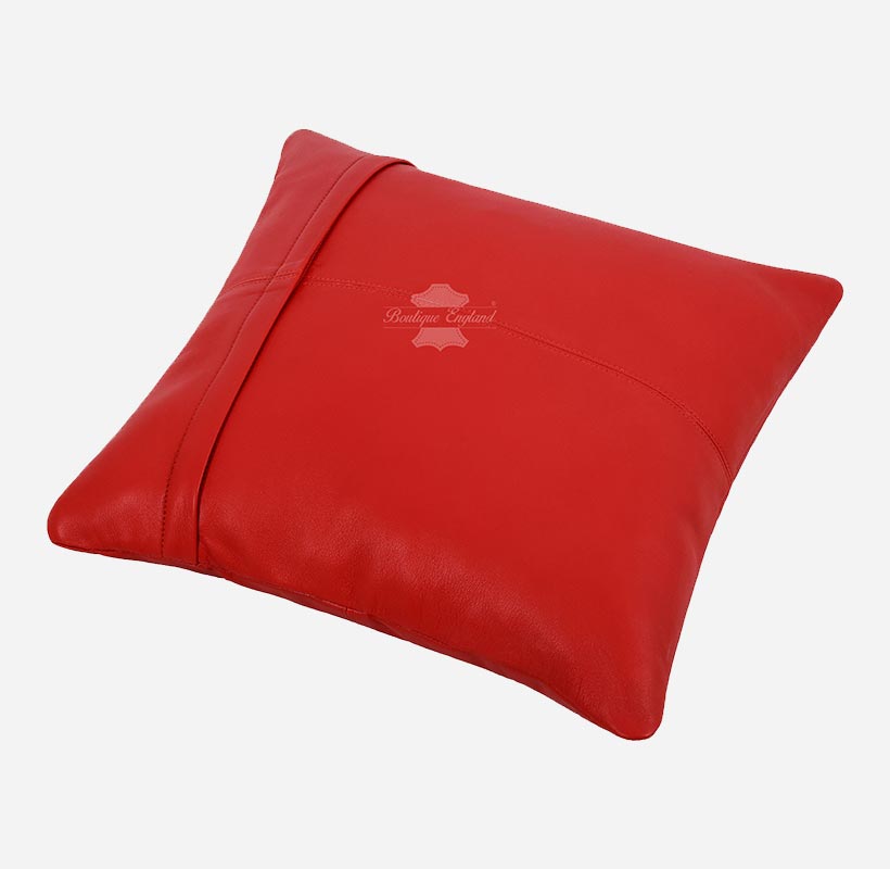 Leather Cushion Covers Pillow Case Home Bed Soft Square Size 16" X 16"