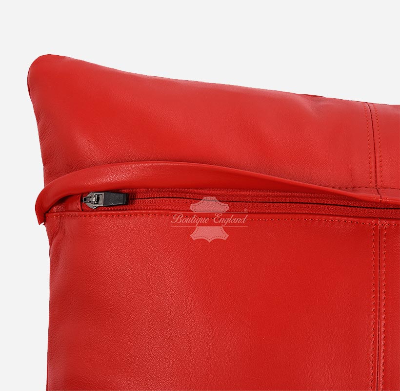 Leather Cushion Covers Pillow Case Home Bed Soft Square Size 16" X 16"
