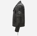 CHROME CRUISER Vintage Biker Leather Jacket Men's Leather Jacket
