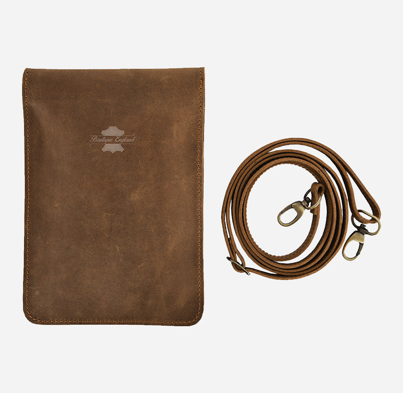 Leather Small Cross Body Bag for Mobile & Accessories