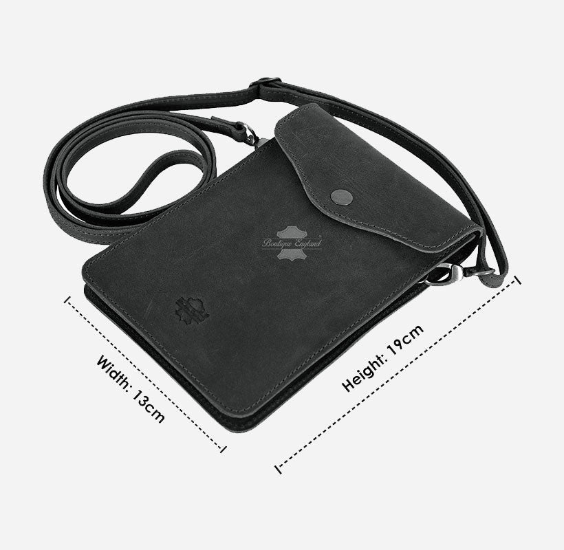Leather Small Cross Body Bag for Mobile & Accessories