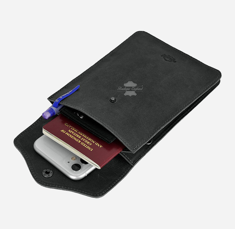 Leather Small Cross Body Bag for Mobile & Accessories