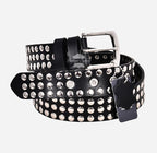 Men's Punk Style Studded Leather Belt – Bold & Durable