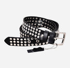 Men's Punk Style Studded Leather Belt – Bold & Durable