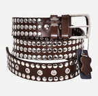 Men's Punk Style Studded Leather Belt – Bold & Durable