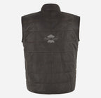DYLAN Men's Leather Puffer Gilet Waistcoat
