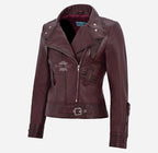 Essence Ladies Biker Leather Jacket Women Fashion Casual Jacket