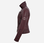 Essence Ladies Biker Leather Jacket Women Fashion Casual Jacket