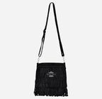 Ladies Messenger Bag Tassel Fringe Cross Body Shoulder Suede Bag
