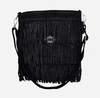 Ladies Messenger Bag Tassel Fringe Cross Body Shoulder Suede Bag