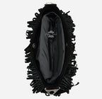 Ladies Messenger Bag Tassel Fringe Cross Body Shoulder Suede Bag