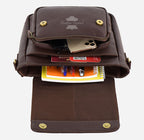 Men's Leather Crossbody Bag Real Leather Shoulder Bag
