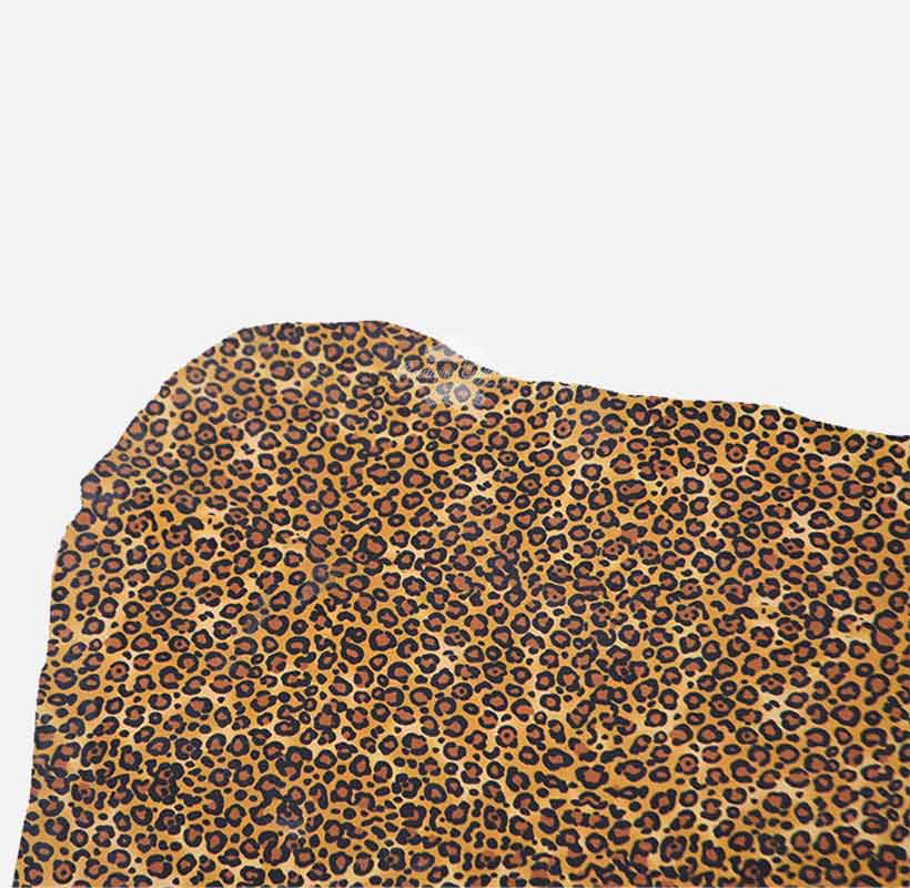 Premium Grade Leopard Print Sheep Leather Skin 6-7 SQ FT