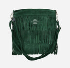 Ladies Messenger Bag Tassel Fringe Cross Body Shoulder Suede Bag