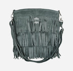 Ladies Messenger Bag Tassel Fringe Cross Body Shoulder Suede Bag