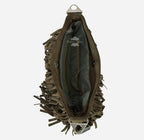 Ladies Messenger Bag Tassel Fringe Cross Body Shoulder Suede Bag