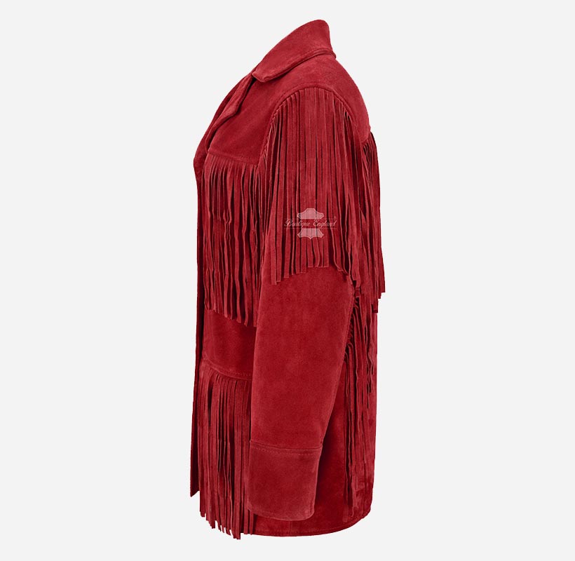BONNIE Women's Western Fringe Suede Jacket